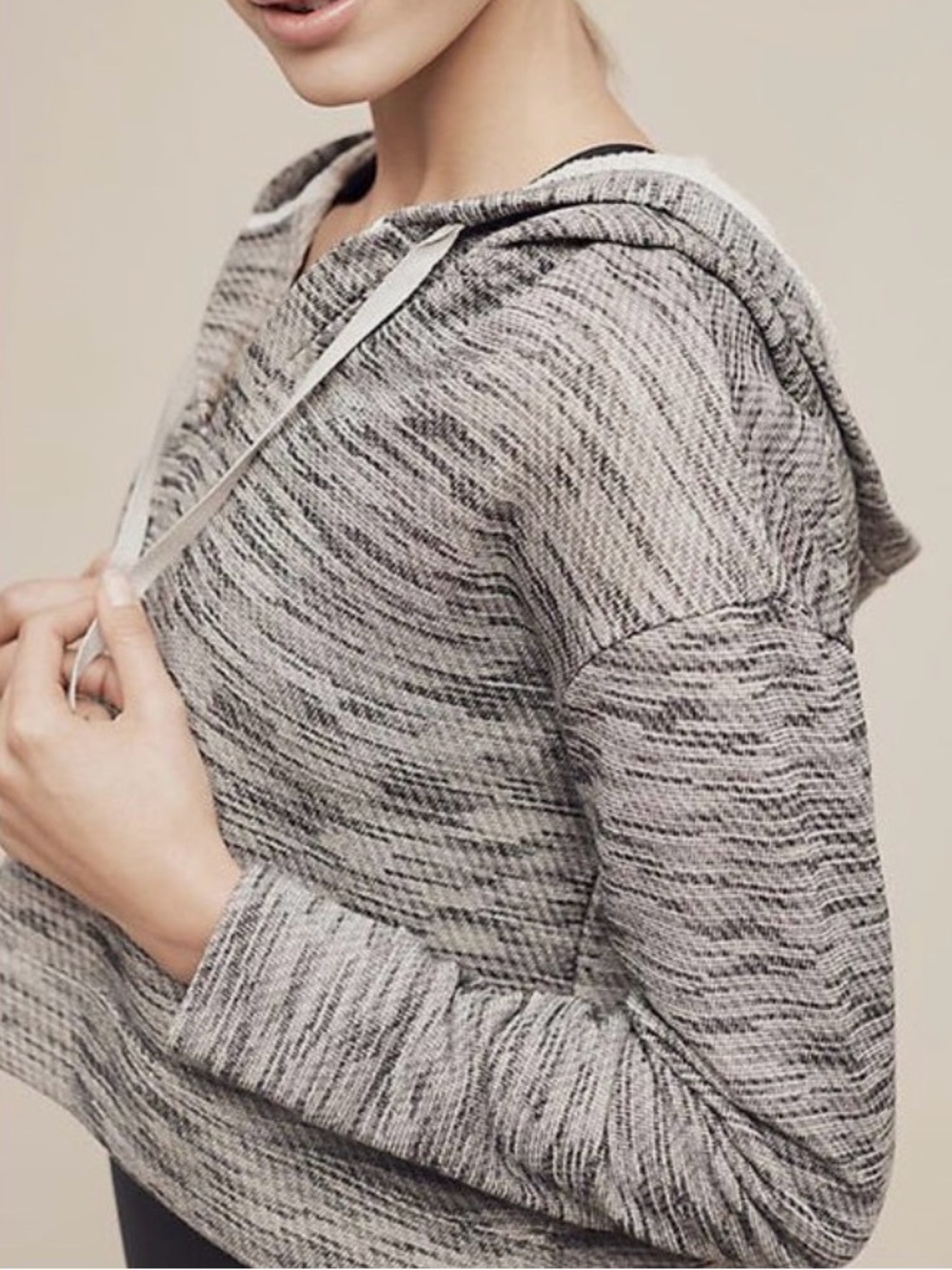 Anthropologie Saturdays Sunday Cropped Rehearsal Hoodie, EUC